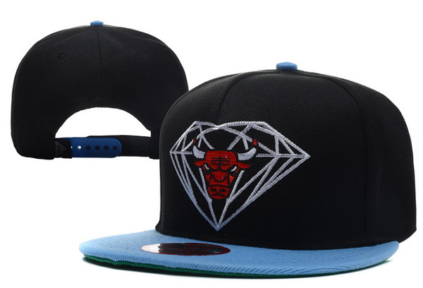 Diamond Bull Black Snapback Hat XDF 0512